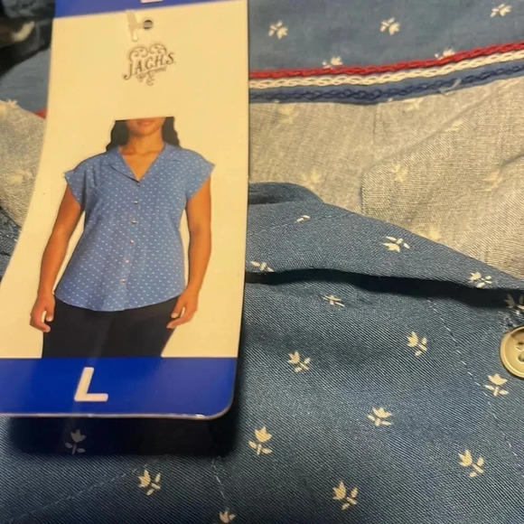 Jachs Girlfriend Ladies' Short Sleeve Blouse - Picture 4 of 4